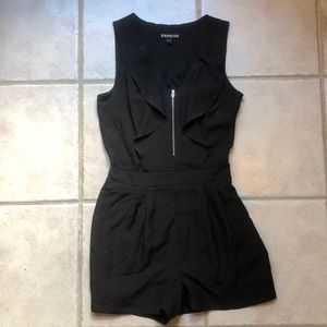 Express black dressy romper